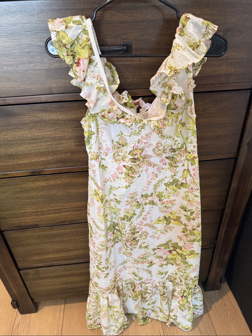 Chelsea28 Girls Floral Ruffle Sundress - Pink & Green